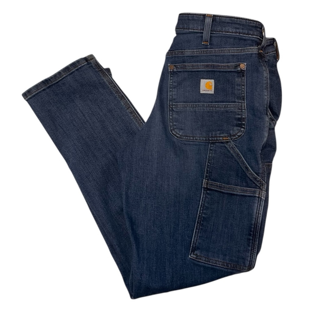 Carhartt Rugged Relaxed Fit Double Front Carpenter Jeans Sz 10 Women’s
